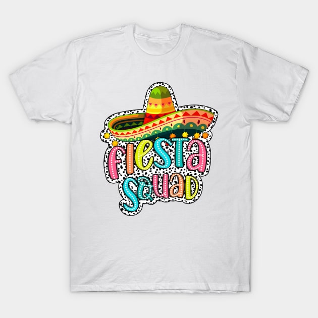 Let's Fiesta, Cinco de Mayo, Mexican, Fiesta Dalmatian Dots, Fiesta Squad T-Shirt by thavylanita